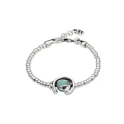 Unode50 Little Moon Amazonite Bracelet In Metallic