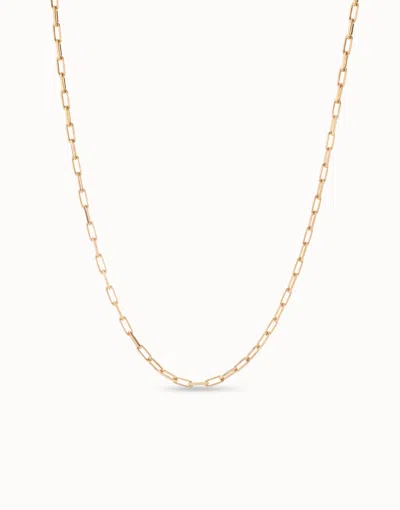 Unode50 Long Link Chain Charm Necklace In Gold