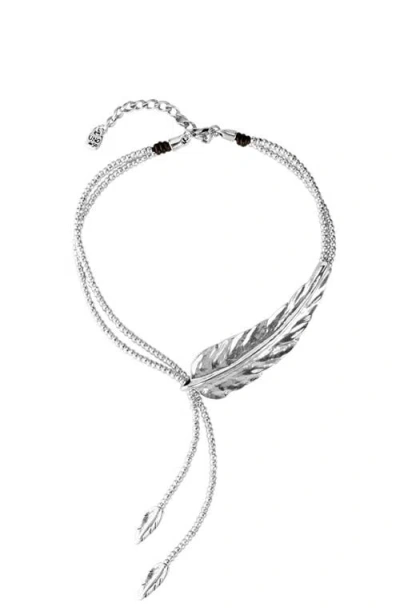Unode50 Long Sterling Silver-plated Necklace