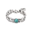 Unode50 Luminous Square Link Bracelet In Silver