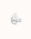 Unode50 Maxi Ring With Heart Shape In Silver
