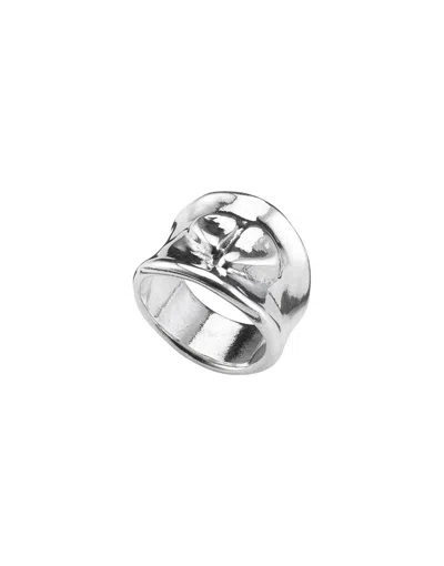 Unode50 Media Naranja Ring In Silver