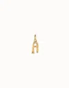 Unode50 Medium A Initial Charm In Gold
