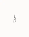 Unode50 Medium A Initial Charm In Silver