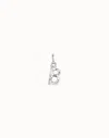 Unode50 Medium B Initial Charm In Silver