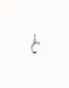 Unode50 Medium C Initial Charm In Silver