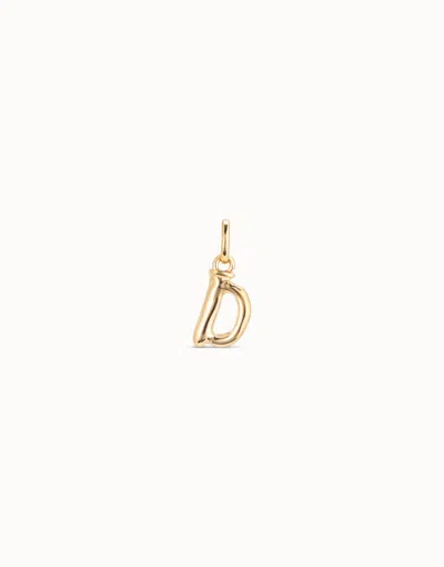 Unode50 Medium D Initial Charm In Gold