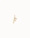 Unode50 Medium F Initial Charm In Gold