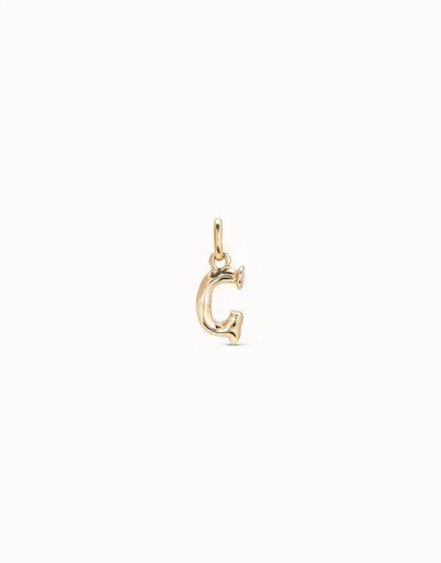 Unode50 Medium G Initial Charm In Gold