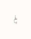 Unode50 Medium G Initial Charm In Silver