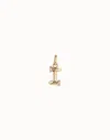 Unode50 Medium I Initial Charm In Gold