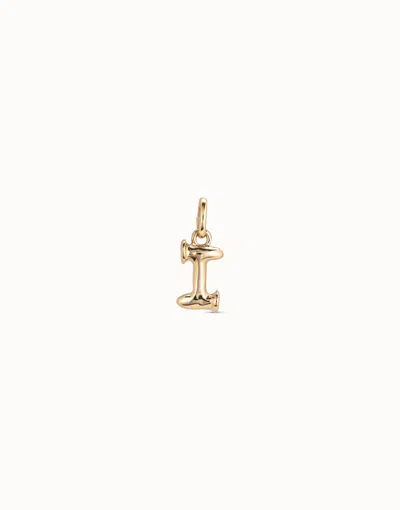 Unode50 Medium I Initial Charm In Gold