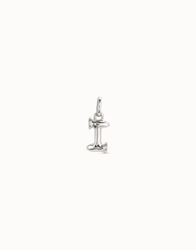 Unode50 Medium I Initial Charm In Silver