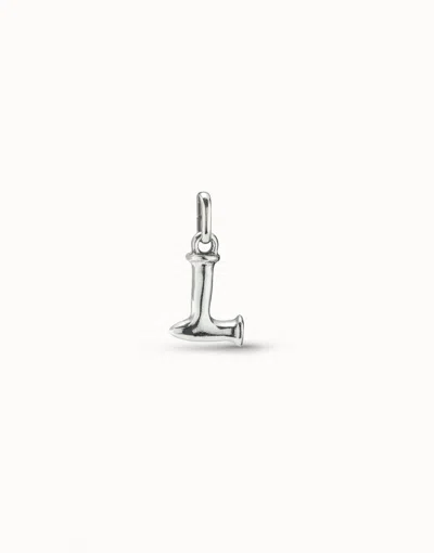 Unode50 Medium L Initial Charm In Metallic