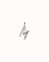 Unode50 Medium M Initial Charm In Silver