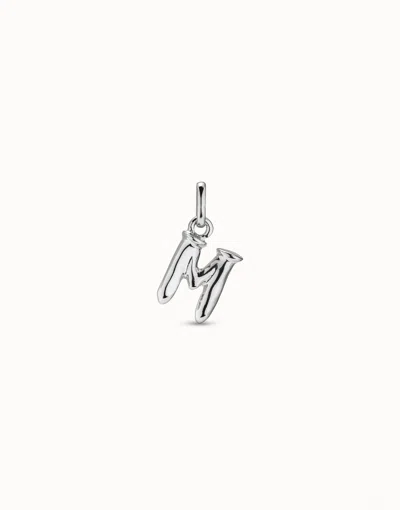 Unode50 Medium M Initial Charm In Silver