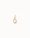 Unode50 Medium O Initial Charm In Gold