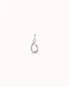 Unode50 Medium O Initial Charm In Silver