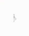 Unode50 Medium P Initial Charm In Silver
