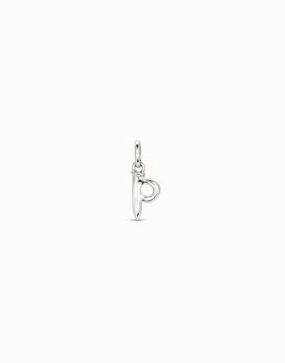 Unode50 Medium P Initial Charm In Silver