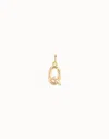 Unode50 Medium Q Initial Charm In Gold