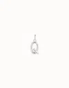 Unode50 Medium Q Initial Charm In Silver