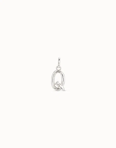 Unode50 Medium Q Initial Charm In Silver