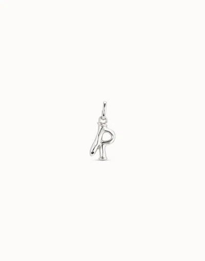 Unode50 Medium R Initial Charm In Silver