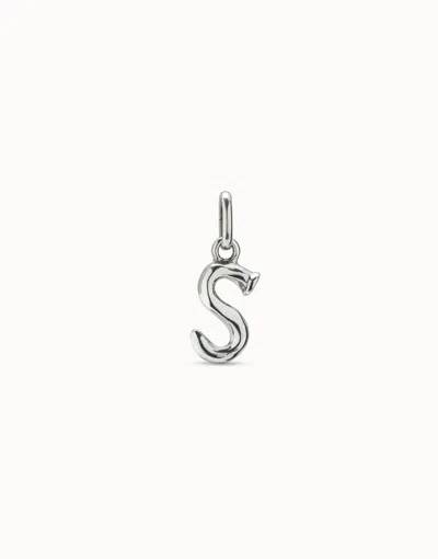 Unode50 Medium S Initial Charm In Silver