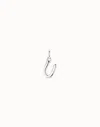 Unode50 Medium U Initial Charm In Silver
