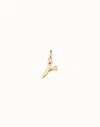 Unode50 Medium Y Initial Charm In Gold