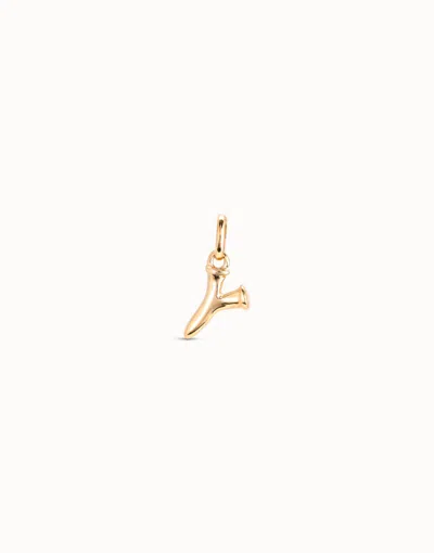 Unode50 Medium Y Initial Charm In Gold