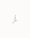 Unode50 Medium Y Initial Charm In Silver