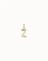 Unode50 Medium Z Initial Charm In Gold