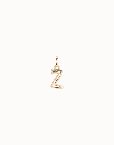Unode50 Medium Z Initial Charm In Gold