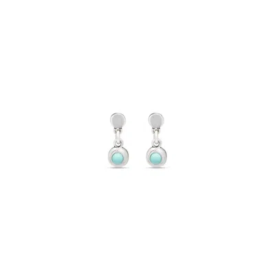 Unode50 Metal Alloy Circular Stud Earrings In Silver