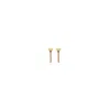 Unode50 Metal Alloy Clasp Earrings In Gold
