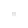 Unode50 Metal Alloy Clasp Earrings In Silver