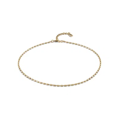 Unode50 Metal Alloy Fine Oval Links Chain In Gold