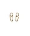 Unode50 Metal Alloy Link Shaped Earrings In Gold
