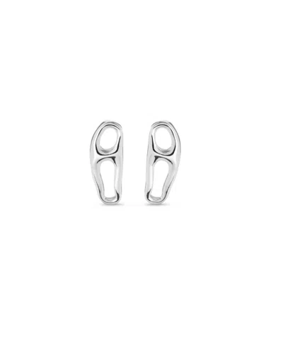 UNODE50 METAL ALLOY LINK SHAPED EARRINGS