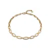 Unode50 Metal Alloy Medium Oval Links Necklace In Gold