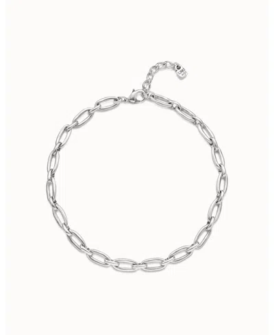 UNODE50 METAL ALLOY MEDIUM OVAL LINKS NECKLACE