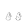 Unode50 Metal Clad Hoop Earring In Silver