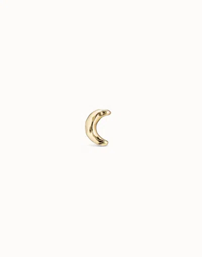 Unode50 Moon Single Stud Earring In Gold