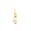Unode50 Mother Of Pearl Shell Metal Alloy Charm In Gold
