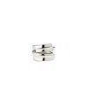 Unode50 Sterling Silver-plated Irregular Ring In Gray