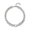 Unode50 Murano Accent Square-link Necklace In Silver