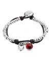 Unode50 Red Murano Bead Strap In Metallic