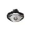 Unode50 Muted Stone Leather Strand Bracelet In Multi